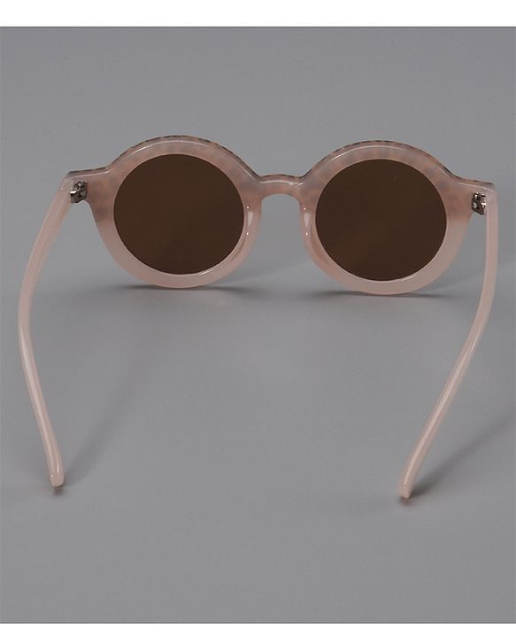 Pine Kids Sunglasses with Leopard Print Free Size-  Light Pink