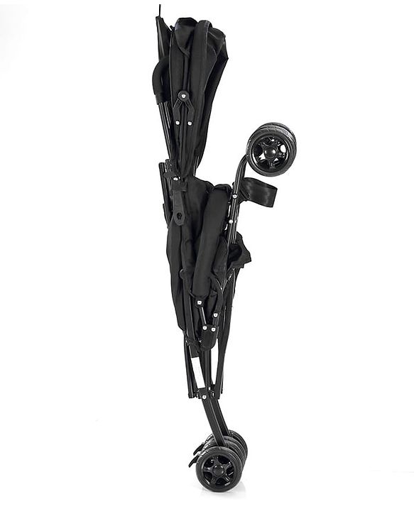 Babyhug Lightweight & Compact Tour Infant Travel Buggy Stroller- Black| Compact Umbrella Fold| Rear Wheels with Brake| Front Swivel Wheels with Lock (Color May Vary)