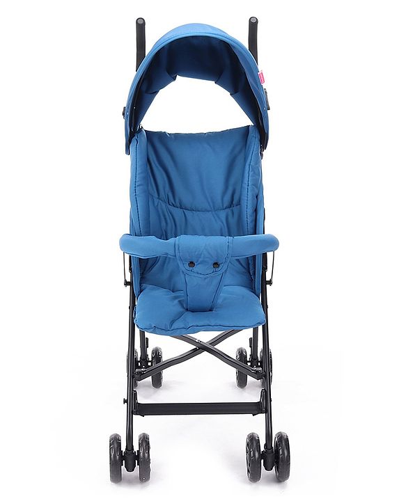 Babyhug Lightweight & Compact Tour Infant Travel Buggy Stroller- Black| Compact Umbrella Fold| Rear Wheels with Brake| Front Swivel Wheels with Lock (Color May Vary)