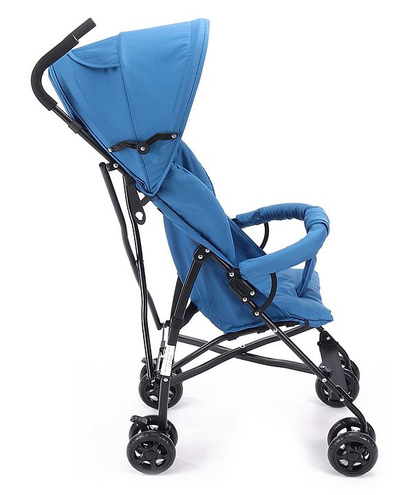 Babyhug Lightweight & Compact Tour Infant Travel Buggy Stroller- Black| Compact Umbrella Fold| Rear Wheels with Brake| Front Swivel Wheels with Lock (Color May Vary)