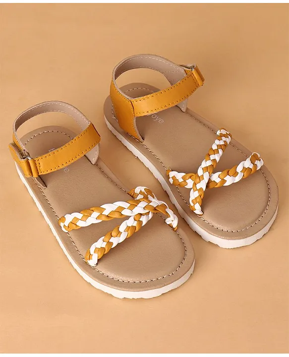 Mustard best sale yellow sandals