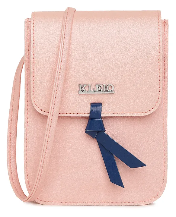 KLEIO Styish Trendy Small Mobile Pouch Sling Bag Pink Online in