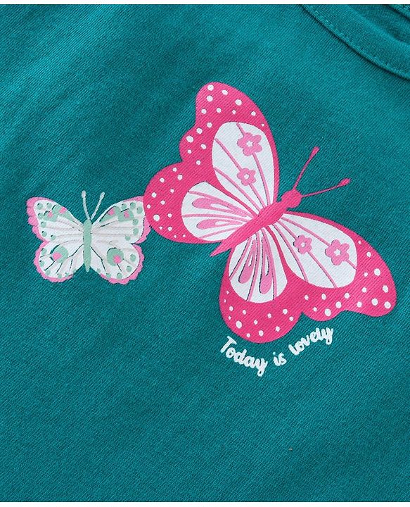 Babyhug 100% Cotton Knit Singlet Antibacterial Slips Floral Print Pack of 3 - Pink White & Teal