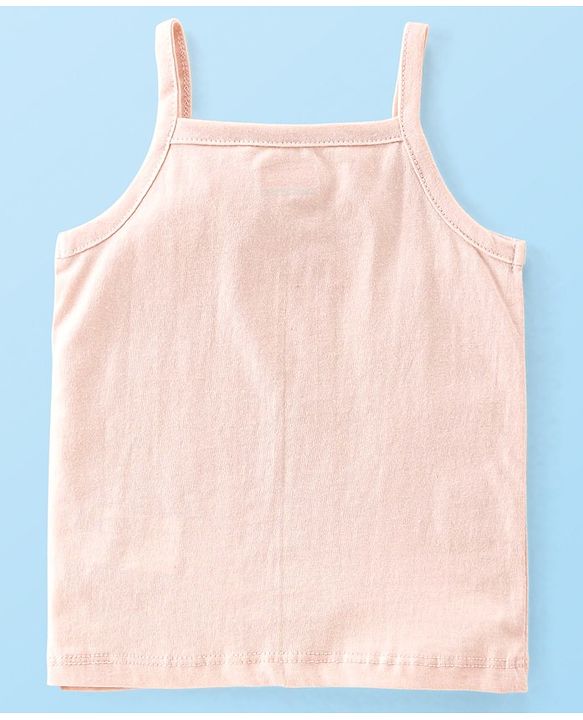 Babyhug 100% Cotton Sleeveless Antibacterial Slips Pack of 3 - Blue & Pink