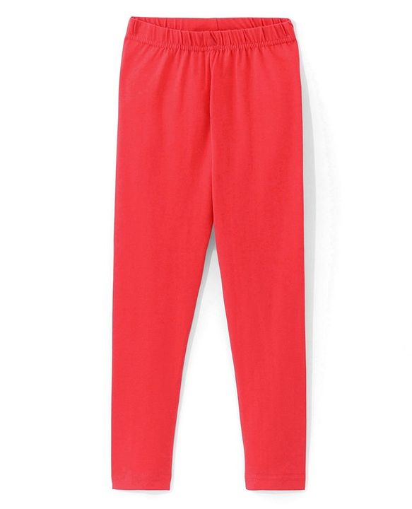 Babyhug Sleeveless All Over Printed Kaftan Kurta With Legging Set-Coral