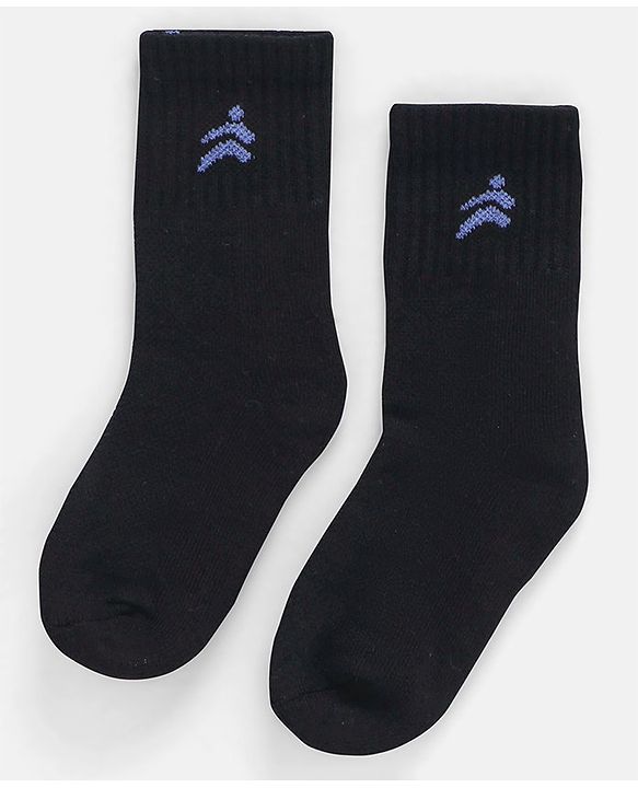 Pine Active Bamboo Blend Ankle Length Socks Logo Print Pack Of 3 - Black