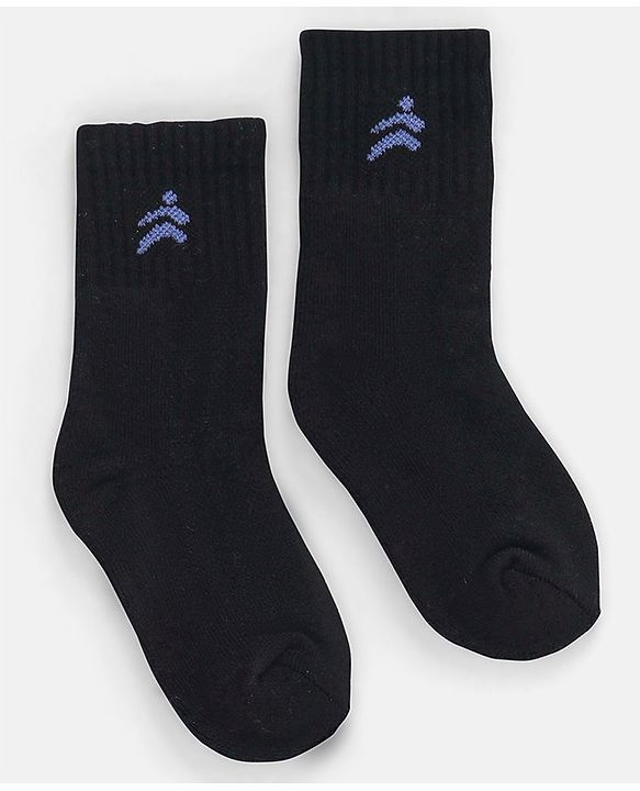 Pine Active Bamboo Blend Ankle Length Socks Logo Print Pack Of 3 - Black