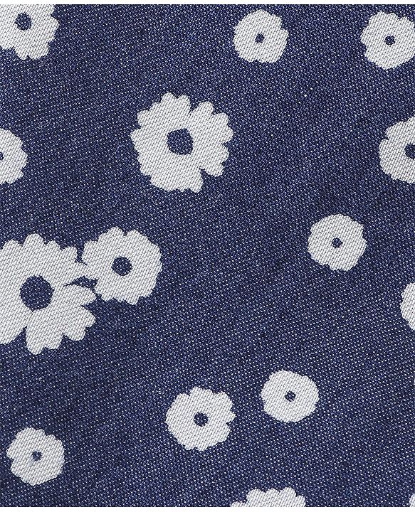 Babyhug Cotton Ankle Length Culottes Floral Printed - Blue