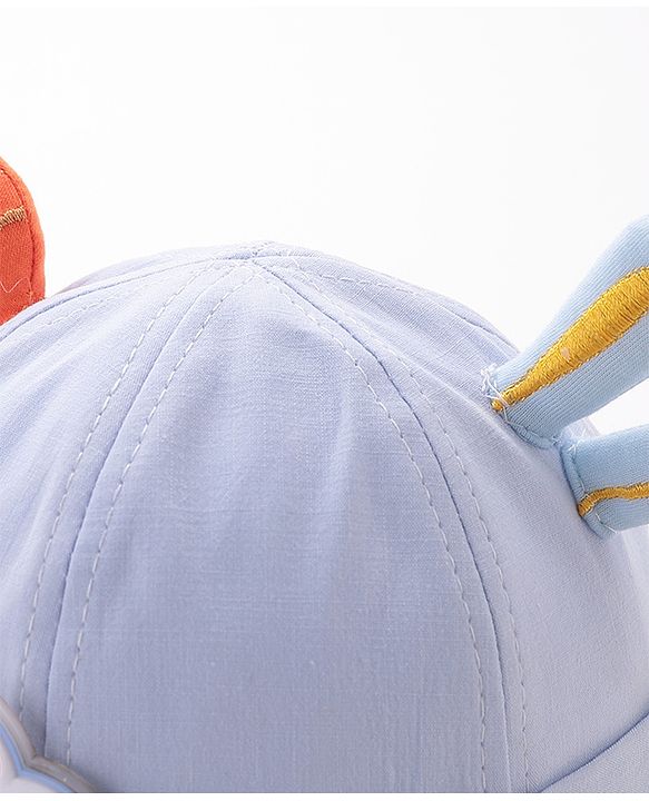 Babyhug Bucket Hat Bunny Applique -Blue