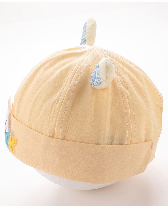 Babyhug Bucket Hat Bunny Applique -Yellow