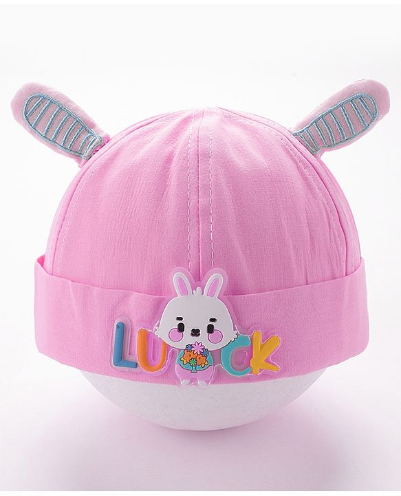 Babyhug Bucket Hat Bunny Applique -Yellow