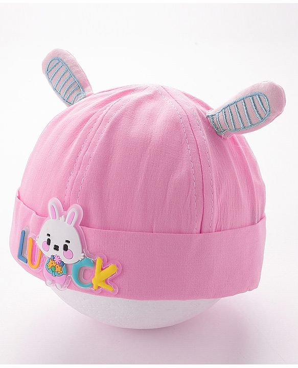 Babyhug Bucket Hat Bunny Applique -Yellow