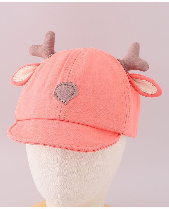 Babyhug Cotton Free Size Cap Orange - Cap Circumference 46 cm