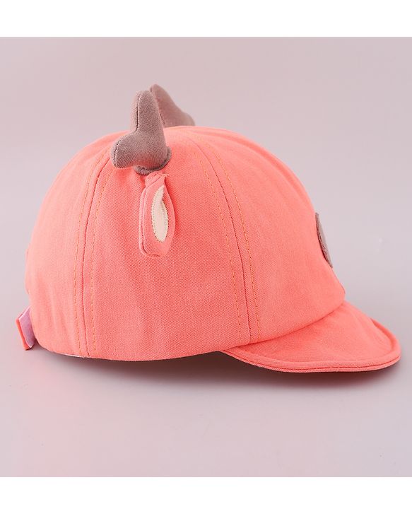 Babyhug Cotton Free Size Cap Orange - Cap Circumference 46 cm