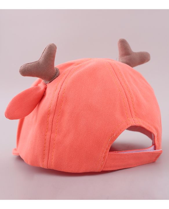 Babyhug Cotton Free Size Cap Orange - Cap Circumference 46 cm