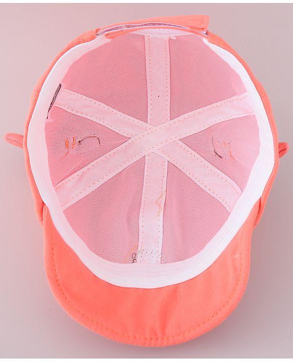 Babyhug Cotton Free Size Cap Orange - Cap Circumference 46 cm