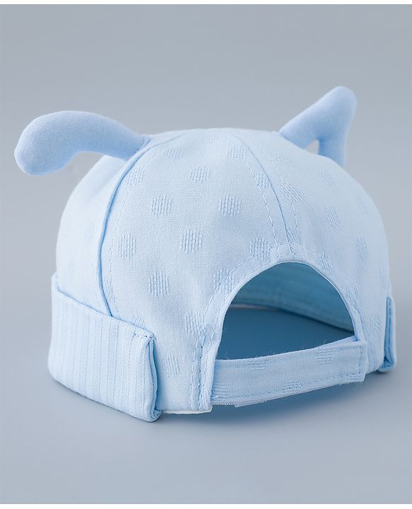 Babyhug Cotton Bucket Hat with Bunny Applique - Pink