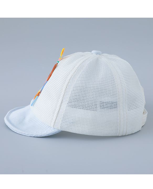 Babyhug Baseball Cap Bear Design Blue - Diameter 16.5 cm