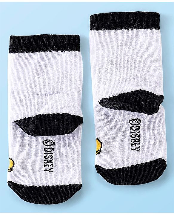 Cute Walk Disney By Babyhug Anti Bacterial Ankle Length Socks Mickey Mouse & Friends Design Pack Of 3 - Multicolour