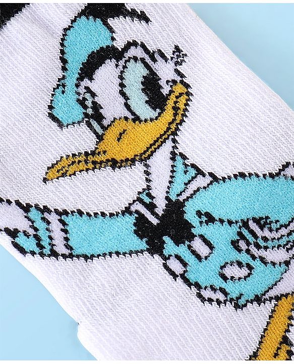 Cute Walk Disney By Babyhug Anti Bacterial Ankle Length Socks Mickey Mouse & Friends Design Pack Of 3 - Multicolour