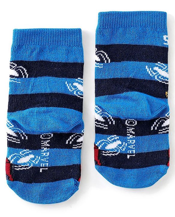 Cute Walk Disney By Babyhug Anti Bacterial Ankle Length Socks Spiderman Design Pack Of 3 - Multicolour