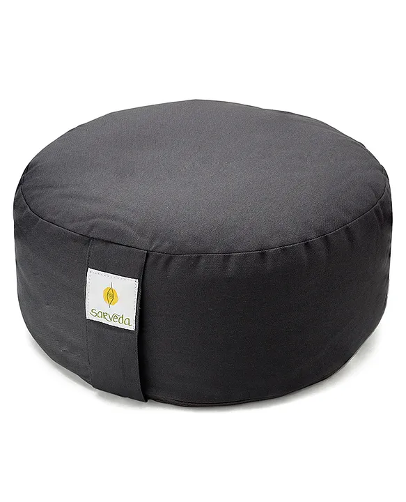 Sarveda Cylindrical Meditation Cushion made from Buckwheat Hulls