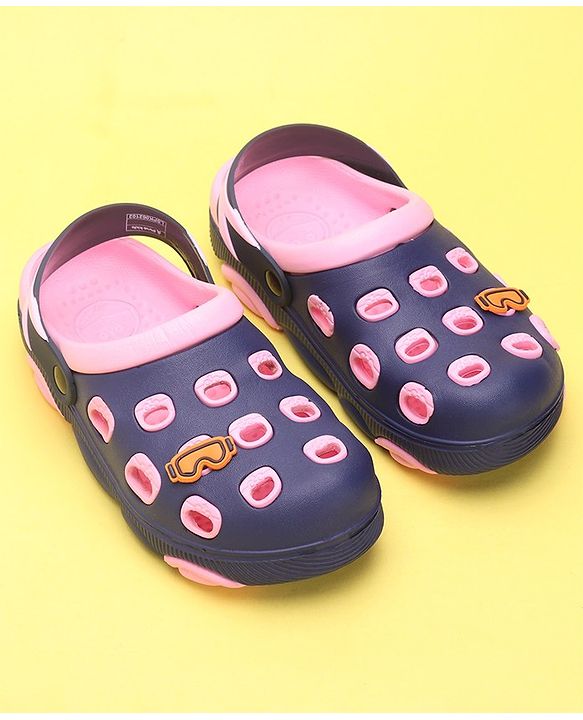 Pine Kids Clogs With Back Strap - Orange White