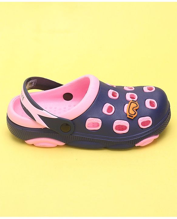 Pine Kids Clogs With Back Strap - Orange White