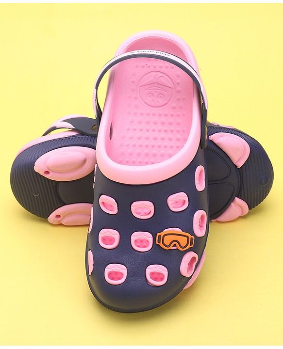 Pine Kids Clogs With Back Strap - Orange White