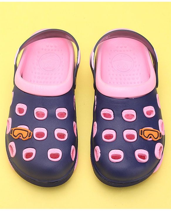 Pine Kids Clogs With Back Strap - Orange White