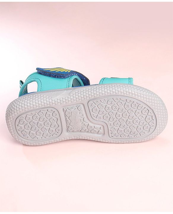 Pine Kids Sandals with Velcro Closure Fish Print - Blue