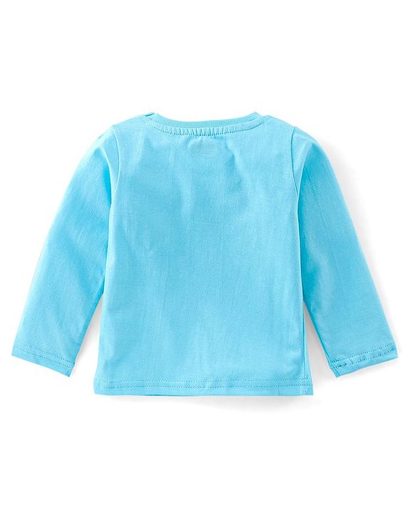 Babyhug Cotton Single Jersey Knit Full Sleeves Night Suit Bear Print - Blue
