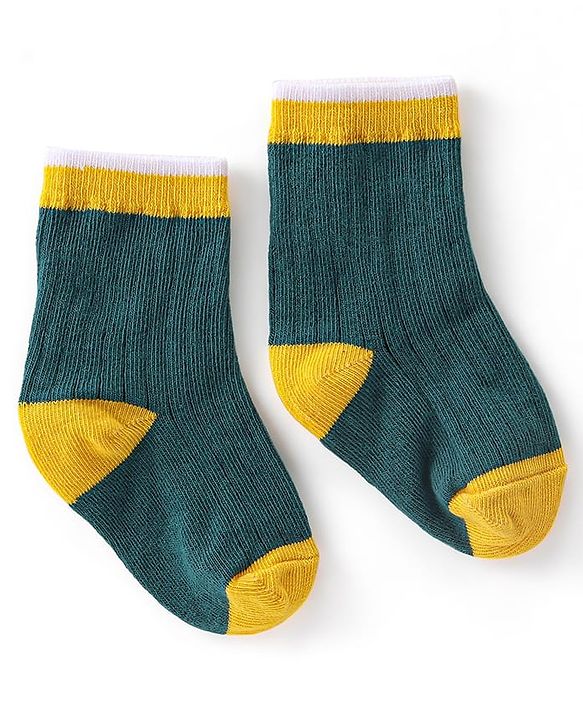 Cute Walk by Babyhug Anti-Bacterial Ankle Length Solid Colour Socks Pack of 3 - Multicolour