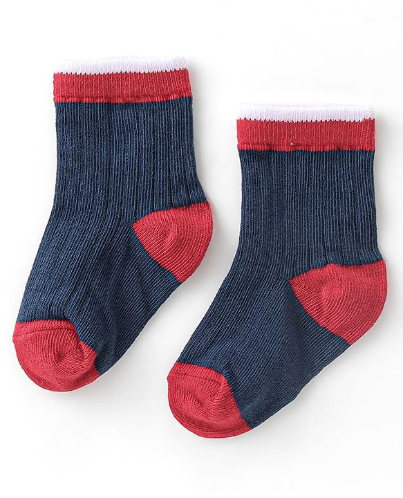 Cute Walk by Babyhug Anti-Bacterial Ankle Length Solid Colour Socks Pack of 3 - Multicolour