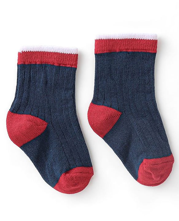 Cute Walk by Babyhug Anti-Bacterial Ankle Length Solid Colour Socks Pack of 3 - Multicolour