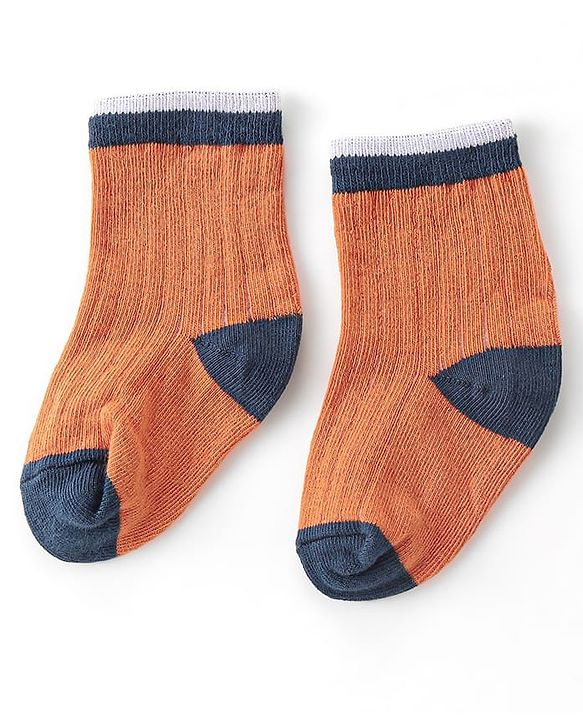 Cute Walk by Babyhug Anti-Bacterial Ankle Length Solid Colour Socks Pack of 3 - Multicolour