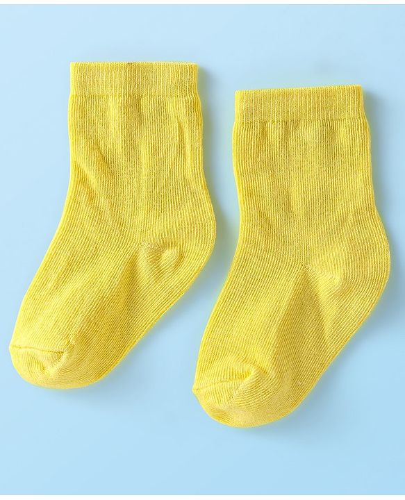 Cute Walk by Babyhug Anti-Bacterial Ankle Length Solid Socks Pack of 7 - Multicolour