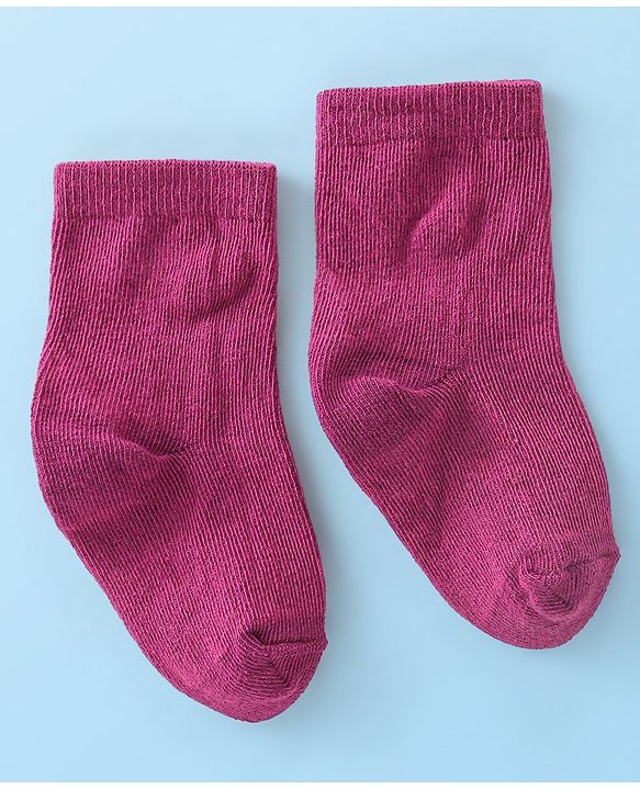 Cute Walk by Babyhug Anti-Bacterial Ankle Length Solid Socks Pack of 7 - Multicolour