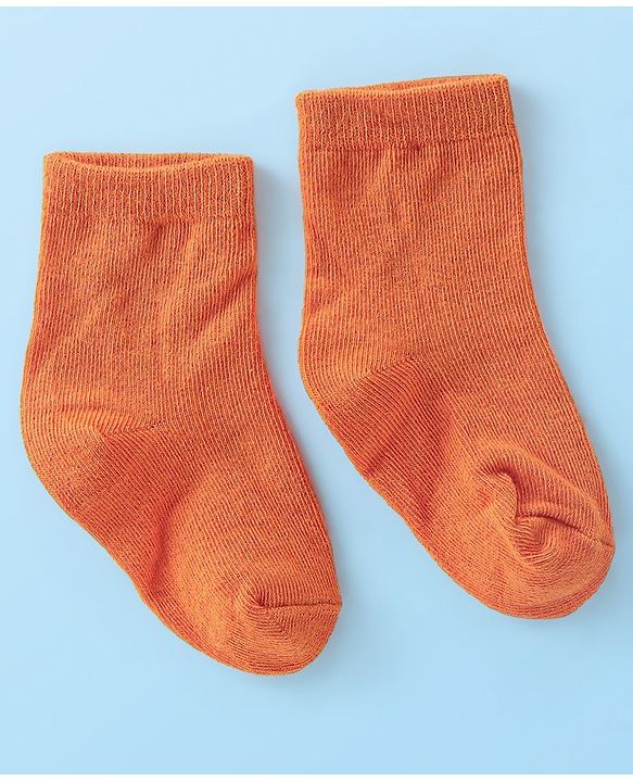Cute Walk by Babyhug Anti-Bacterial Ankle Length Solid Socks Pack of 7 - Multicolour