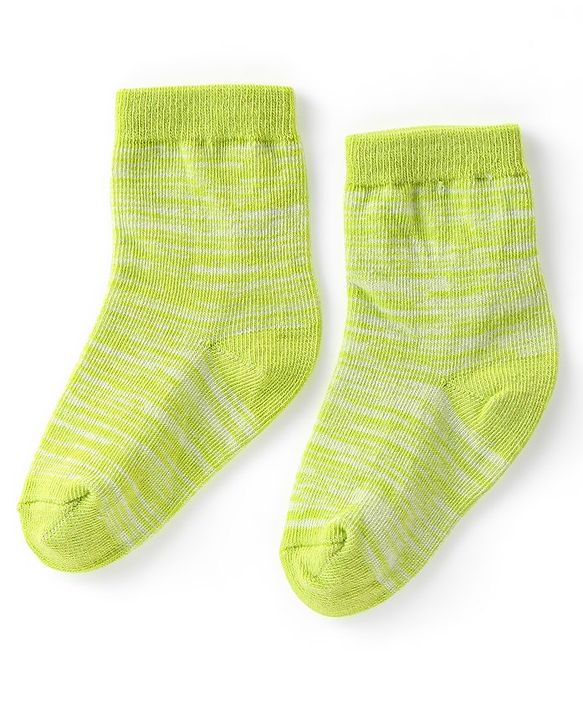 Cute Walk by Babyhug Anti-Bacterial Ankle Length Lines Designed Socks Pack of 3 - Multicolour