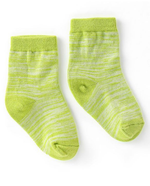 Cute Walk by Babyhug Anti-Bacterial Ankle Length Lines Designed Socks Pack of 3 - Multicolour