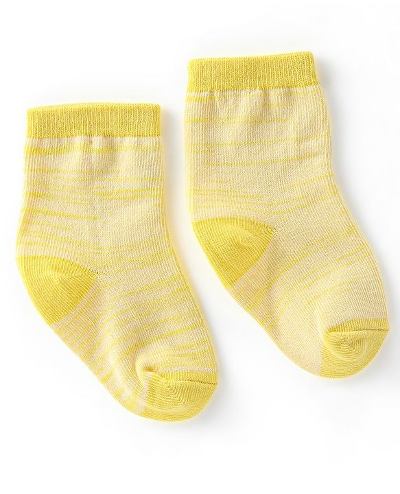 Cute Walk by Babyhug Anti-Bacterial Ankle Length Lines Designed Socks Pack of 3 - Multicolour