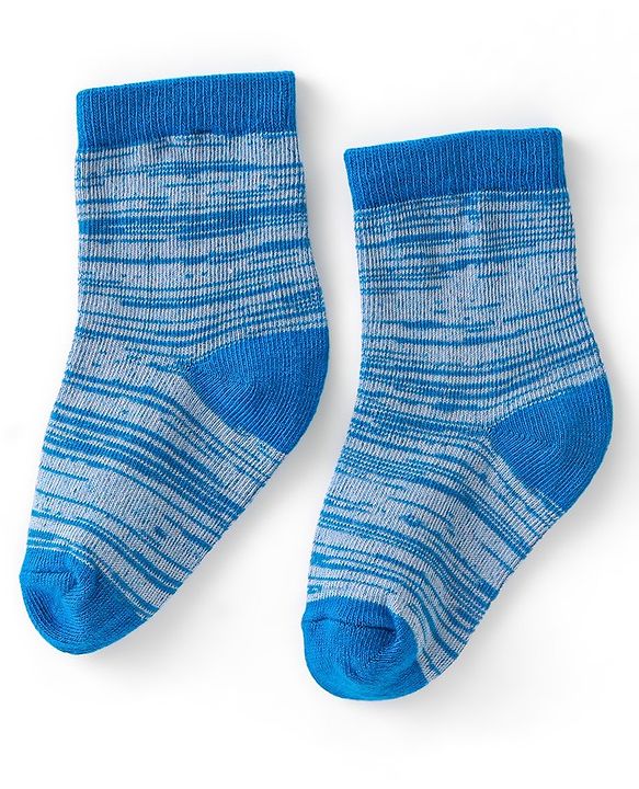 Cute Walk by Babyhug Anti-Bacterial Ankle Length Lines Designed Socks Pack of 3 - Multicolour