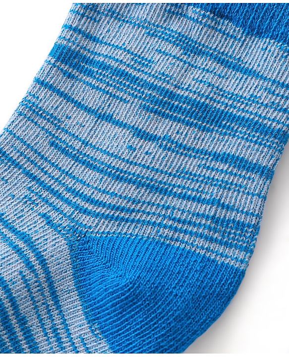 Cute Walk by Babyhug Anti-Bacterial Ankle Length Lines Designed Socks Pack of 3 - Multicolour