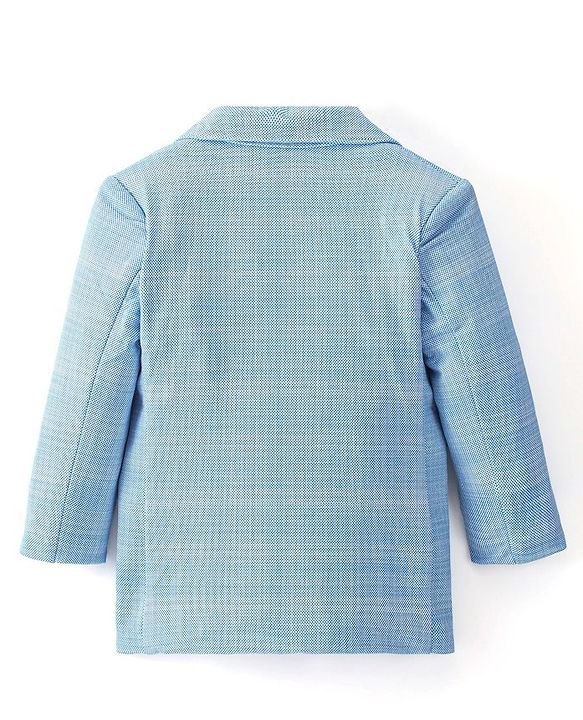 Babyhug Full Sleeves Party Wear Blazer  - Blue