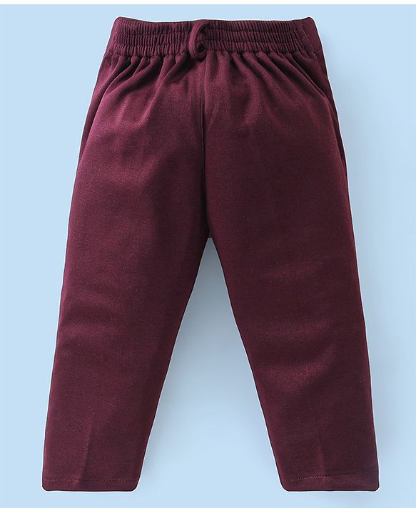 Babyhug Woven Full Sleeves Party Wear Shirt & Pant Set With Bow & Suspender Ice Cream Print - White & Maroon