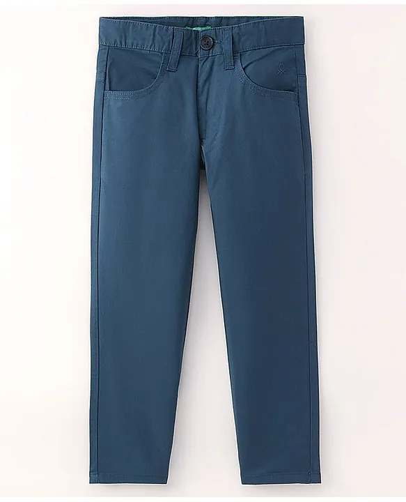 United Colors of Benetton slim fit solid light blue jeans - G3-MJE2773 |  G3fashion.com
