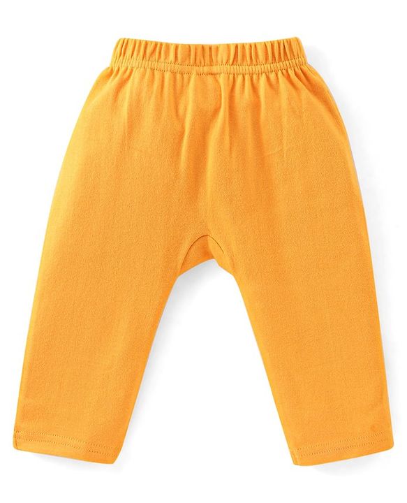 Babyhug Cotton Knit Diaper Pants Full Length Car Printed Pack of 3 - Multicolour