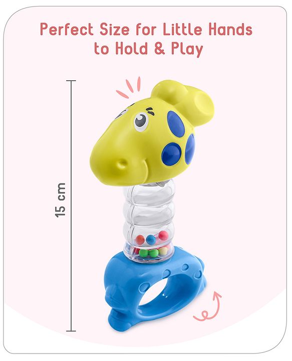 Babyhug Rattle with Beads (Color may vary)
