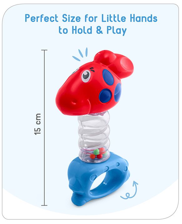 Babyhug Rattle with Beads (color may vary)